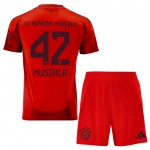 Günstige Fußballtrikots FC Bayern München Jamal Musiala 42 Kinder Heimtrikot 2024-25 Kurzarm